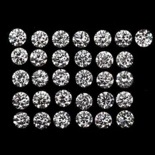100 PCS Loose Lab Grown CVD Diamond 3.00 MM Round D Color, IF CLARITY Certified