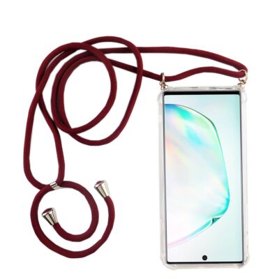 Handykette für Samsung Galaxy Note 10 Plus mit Band zum umhängen Kordel Rot Neu