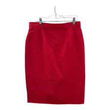 Ungaro Solo Donna Womens Pencil Skirt Pink Knee Length Back Slit Ribbed Lined12