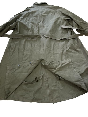Cappotto trench cappotto pilota vintage seconda guerra mondiale militare francese spedizione moto - Foto 6 di 18