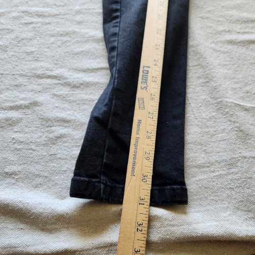 Zara Mans Jeans Mens 30x31 Black Denim Stretch Skinny Moto Zippers Modern - Picture 6 of 17