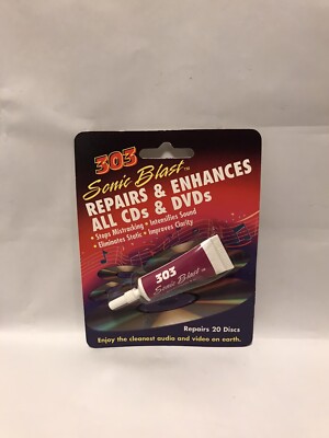 303 Sonic Blast.Cd/dvd & Game Cleaner. (Clean Up To 20 Disc)