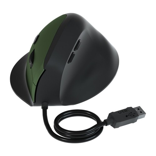 Computer Vertical Cord Mouse 800/1200/1600DPI Ergonomic Quiet USB Plug Play - Picture 6 of 13