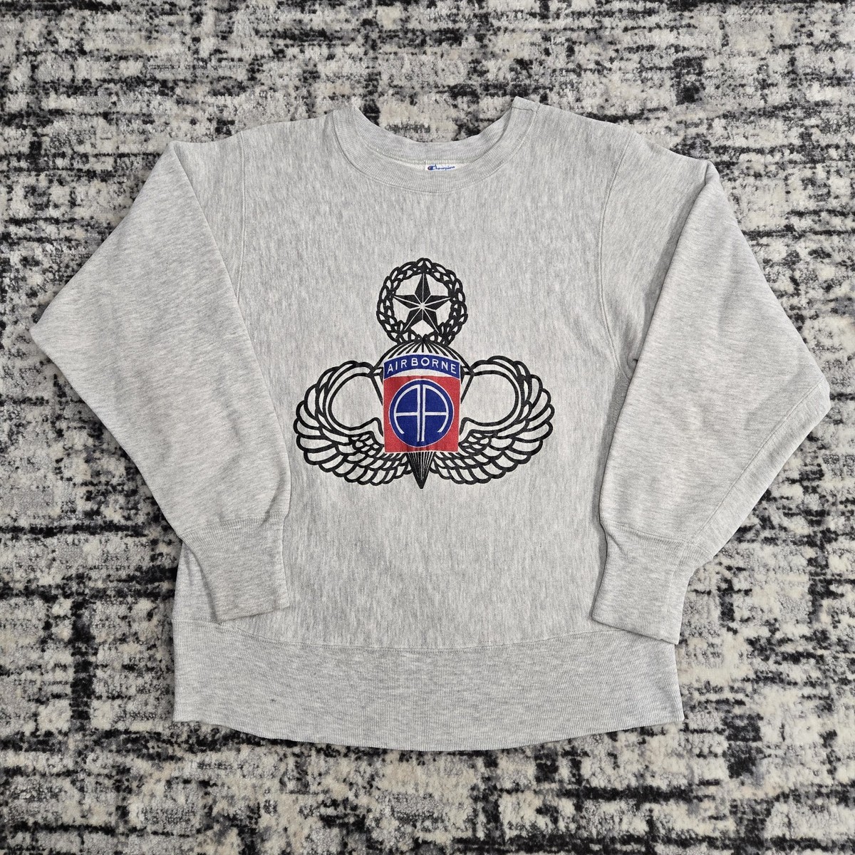 Vtg 80s Champion Reverse Weave Sweatshirt US Army Airborne Vtg 80s Champion Reverse Weave Sweatshirt US Army Airborne