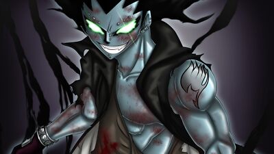 Anime gajeel redfox fairy Playmat Gaming Mat