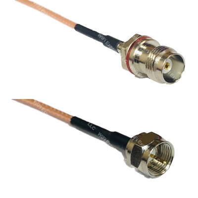RG316 TNC Female Small Bulk to F MALE RF Cable Rapid-SHIP LOT