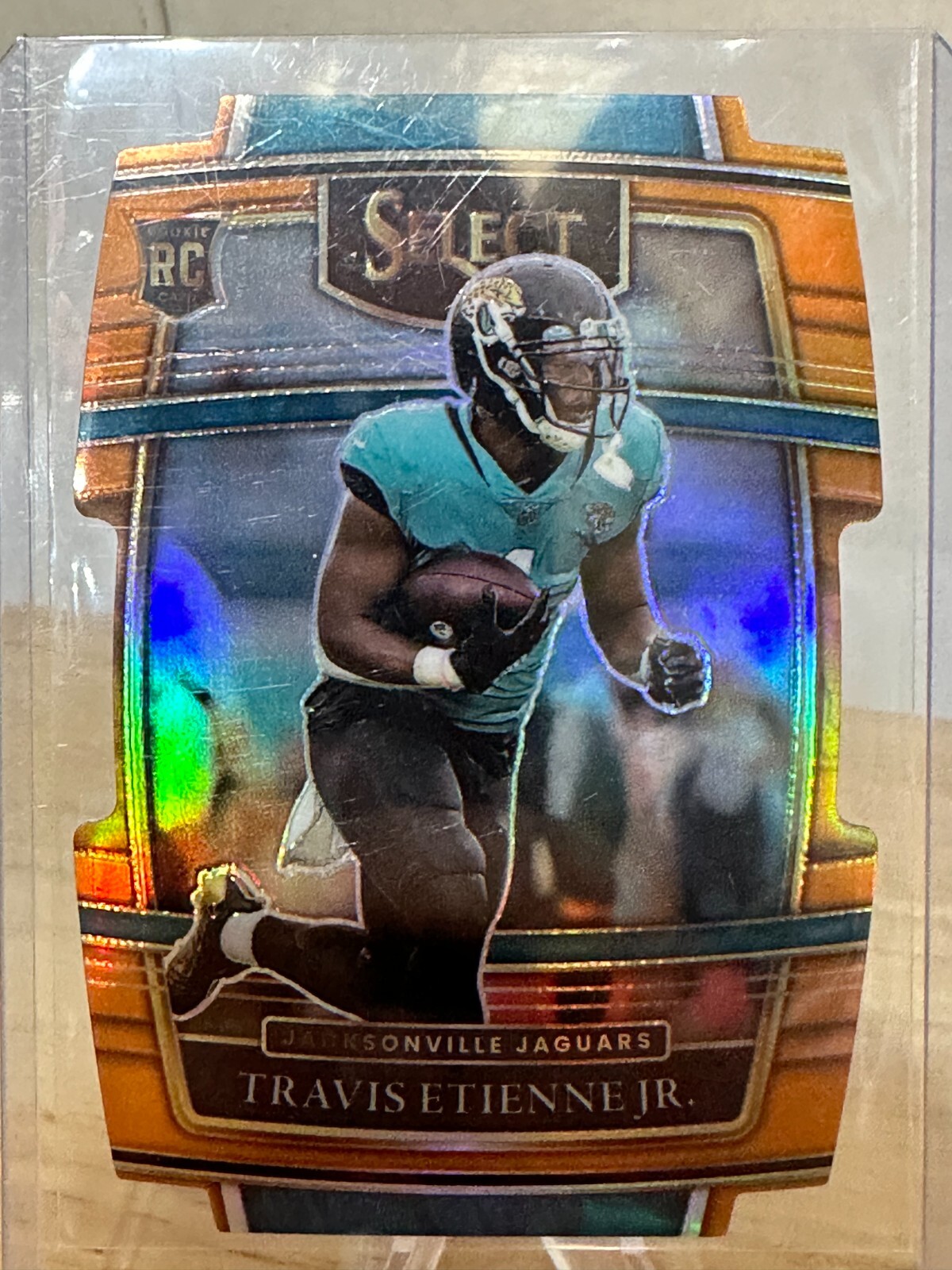 2021 Select Concourse Orange Die-Cut /249 Travis Etienne Jr #54 Rookie RC