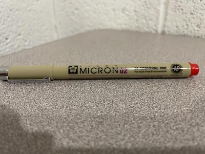 Sakura  Pigma MICRON02 Marker Pen 0.30mm RED