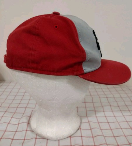 Nike True Air Cap Hat Red Gray Adjustable Snapback Embroidered Two Toned - Picture 3 of 7