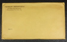 1962 PROOF SET. The envelope containing the set is sealed/unopened