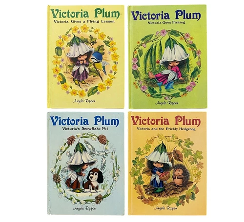 Victoria Plum Books Angela Rippon 4 Seasons Lot Of 4 Gorgeous Illustration Vtg