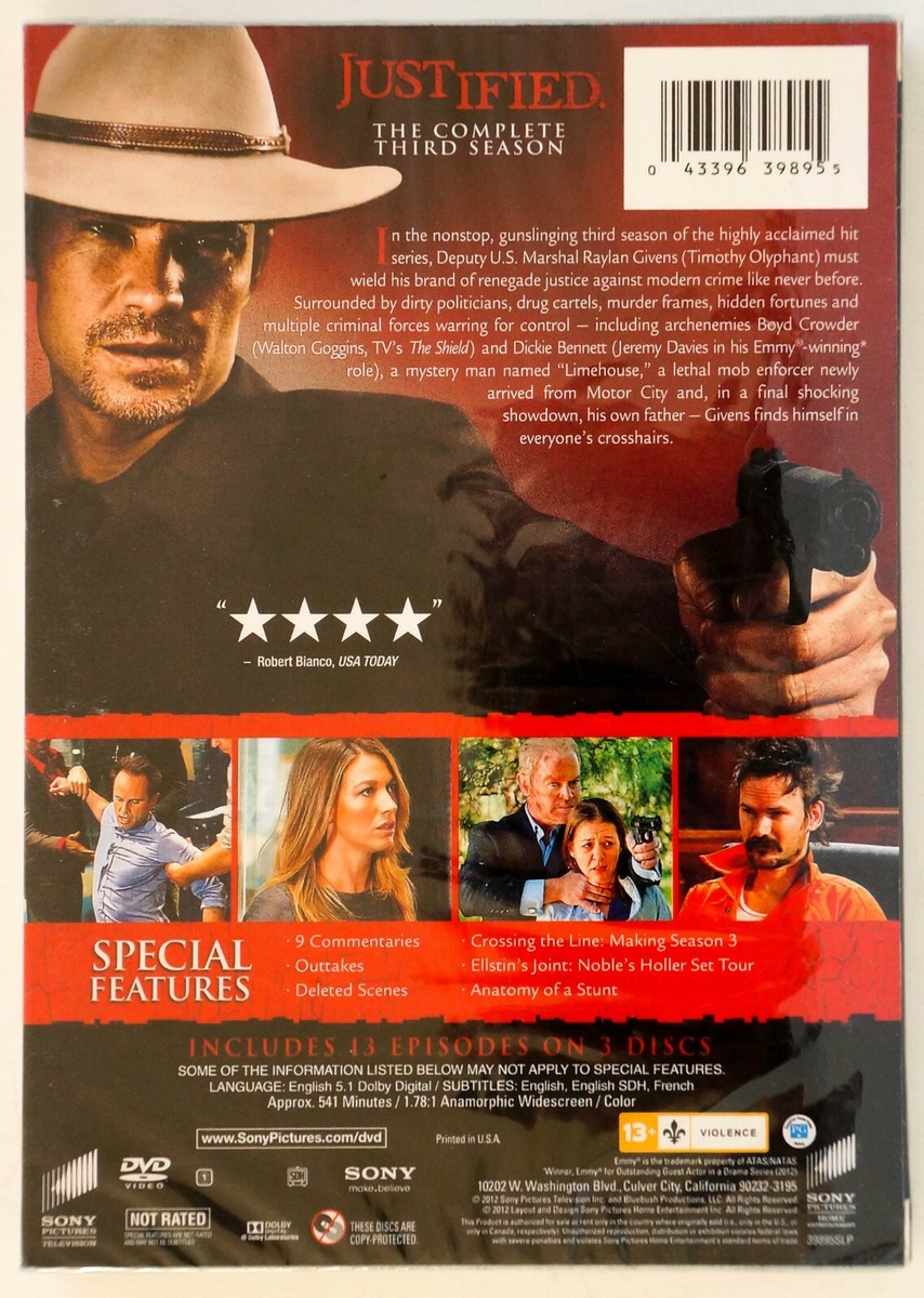 Justified: the Complete Third Season／ [DVD] [Import] Justified: The Complete Third Season (DVD, 2012, 3-Disc Set