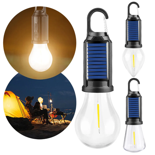 Solar Outdoor LED Lamp Bulbs USB Rechargeable Tent Light Emergency Night Lights - Picture 3 of 15