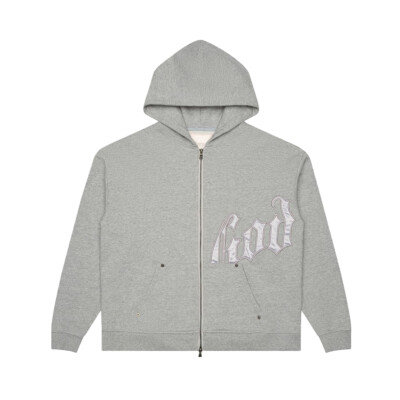 godsavage OG LOGO HOODIE - ホワイト & グレー godsavage OG LOGO HOODIE - ホワイト & グレー