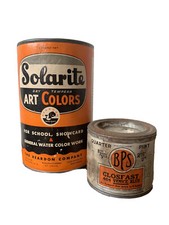 Mxd Lot Vtg Solarite Tempera Blue & BPS Glosfast 464 Venice Blue Enamel Unopened