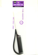 EDEN BLACK PINTAIL HANDLE COMB  - 1 CT. (20612)