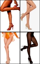Tamara Pantyhose Pick Color C D Tall 2XL 3XL Hooters Uniform Sheer Seamless Legs