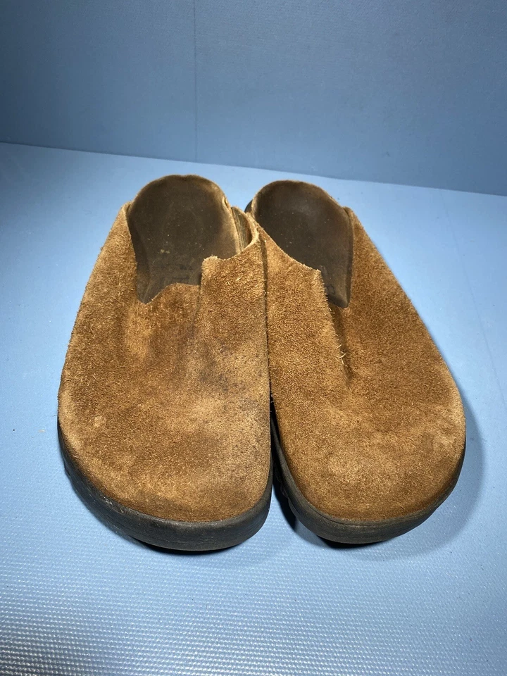 Zuecos sin cordones Betula by Birkenstock Amsterdam unisex L7M5 fieltro lana marrón mula Foto 2 de 4