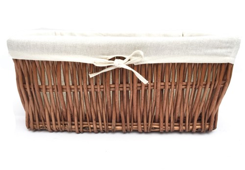 Large Big Wider Full Wicker Hamper Basket Kitchen Storage Lined Handle Basket - Picture 8 of 14