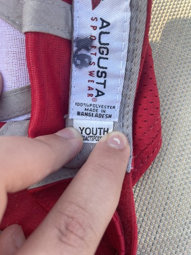 Red/White M Hat Size Youth - Picture 4 of 5