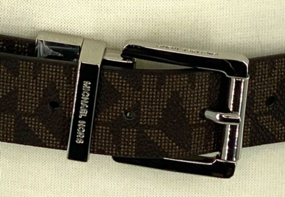 Michael Kors Belt Women L Reversable Black/Brown Signature  display picture 1