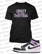 Mens Loyalty Out Values Everything Graphic Sneaker Tee Shirt J1 Shoe Big Tall Sm