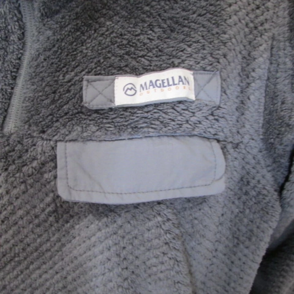 Chaqueta polar Magellan Pullover para mujer calce clásico medio gris 1/4 cremallera Foto 4 de 4