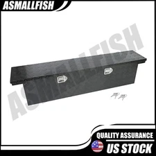 Aluminum Heavy Duty Pickup Truck 63"X12"X14" Bed Storage Tool Box w/ Lock & Key