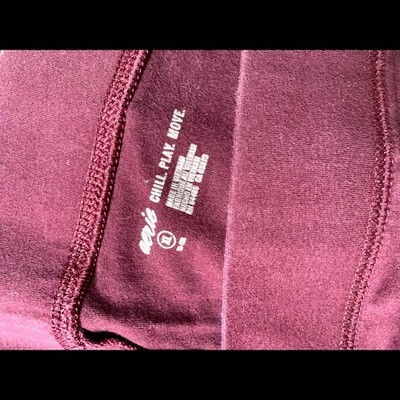 Aerie Chill Leggings in Burgundy