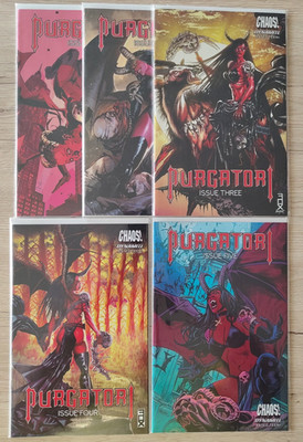 PURGATORI VOL. 2 #1-5 COMPLETE SERIES-5 COMICS LOT-DYNAMITE ENT.-2021-NM