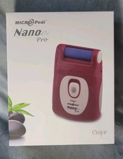 NEW Emjoi Micro-Pedi Nano Pro Maroon Portable Pedicure Callus Remover 