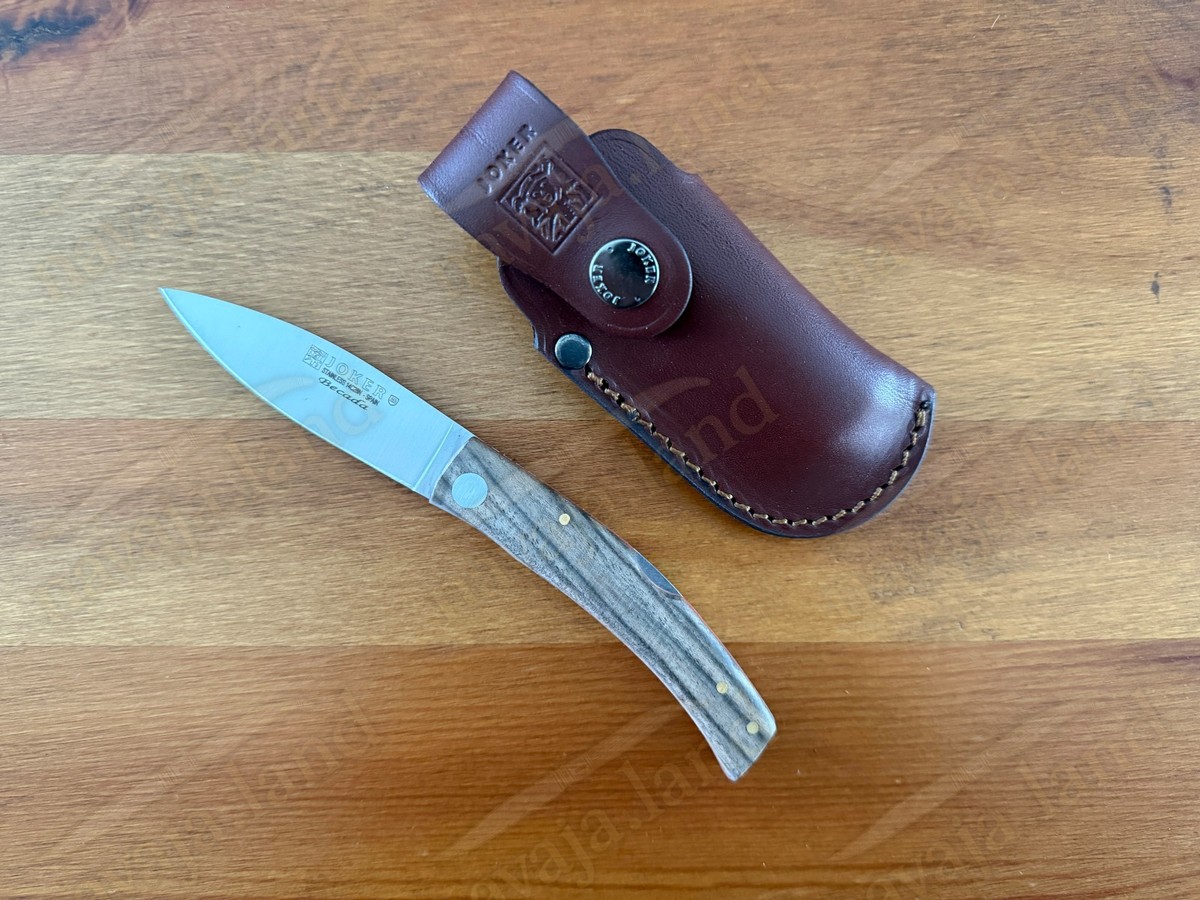 Joker BECADA Knife – 3.15” Sandvik 14C28N Blade | Walnut Handle