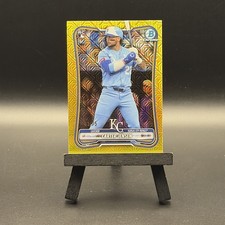 2026 Bowman Chrome Carter Jensen RC Yellow Mojo Refractor /75 Royals #66