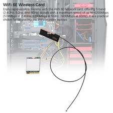 3 Band Network Adapter 4200Mbps MU-MIMO Function WiFi 6E Wireless Card 2.4GHz
