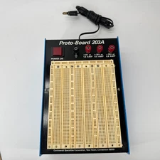 Global Specialties Proto-Board 203A Solderless, Self-Powered Breadboard