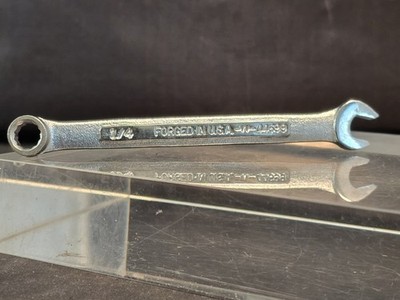 Craftsman 44699 1/4'' -VV-Series 12pt Combination Wrench USA NOS