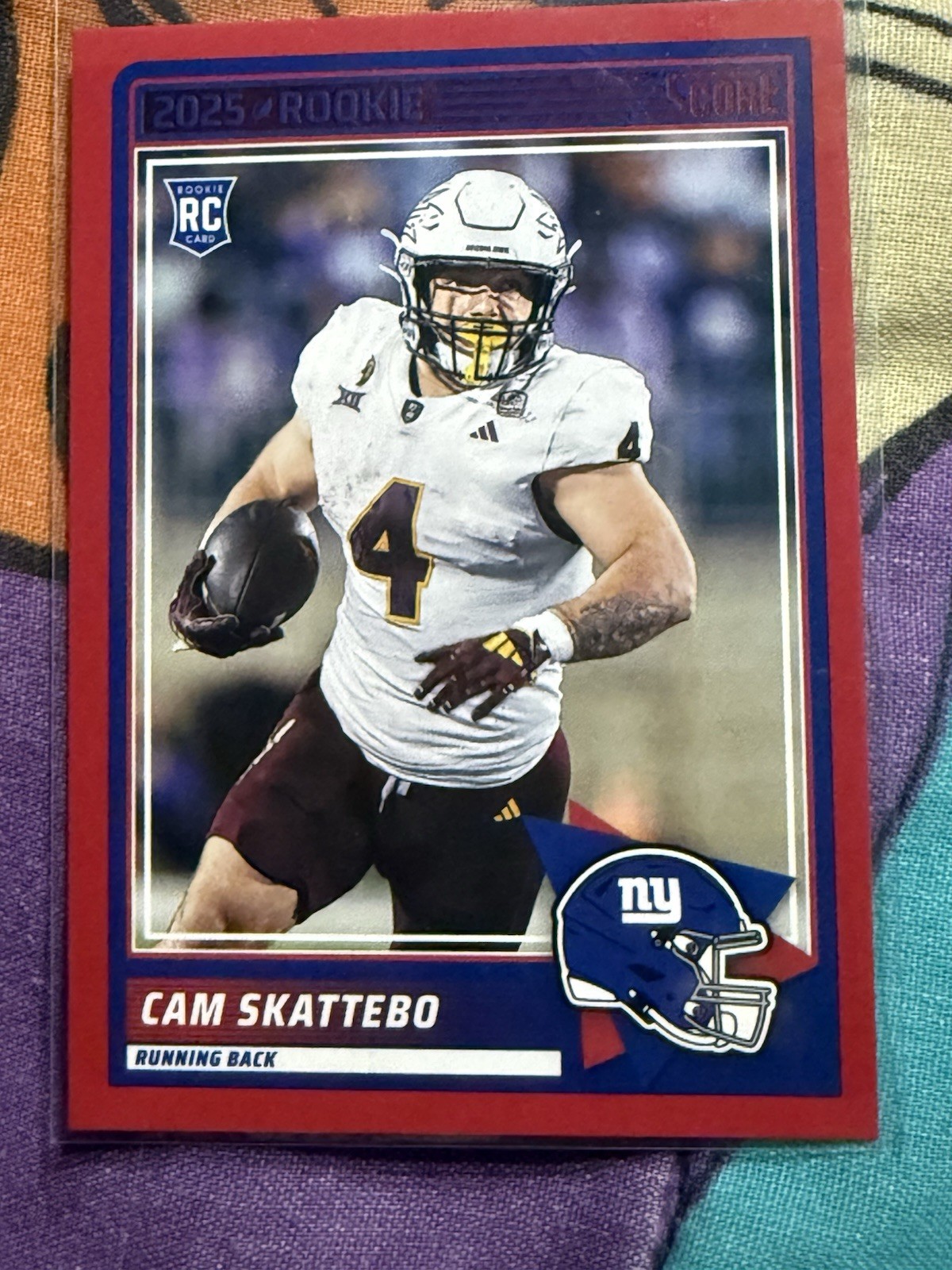 2025 Score - Rookies Cameron Skattebo #1 Red (RC)