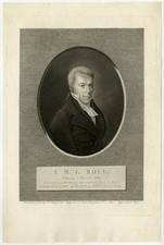 Antique Print-PORTRAIT-JOHAN MARTIN ROLL-SIGNATURE-Caspari-Sluyter-1818