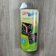 Lite Brite All Paper Refill Set 15 Sheets Total Cube Or Flat Screen NEW NIP