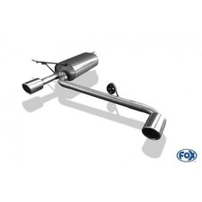 FOX Edelstahl Anlage ab Kat je 1x90mm schräg für Dacia Duster 4x2 1.2l 92kW