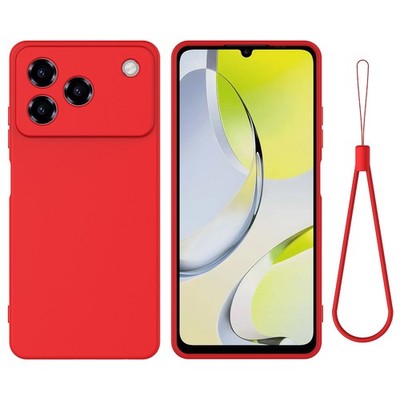 For ZTE Blade A56 Pro 4G, Cute Soft Liquid Silicone Skin Touch Feel Case Cover