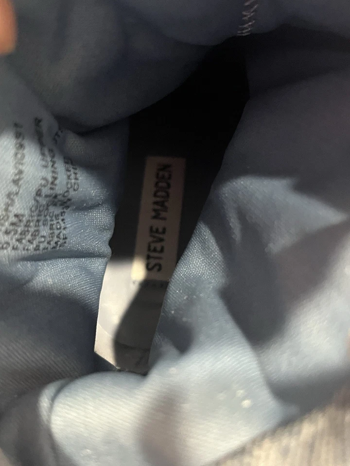 Steve Madden Blue Jean Short Boots Women's Size 6.5 - Image 4 of 4