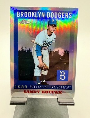 2025 Topps Chrome Platinum 1955 World Series #55WS-6 Sandy Koufax
