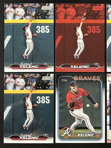 6 Card Baseball Lot Jarred Kelenic Atlanta Braves Topps Stadium Club Red & More - Picture 2 of 6