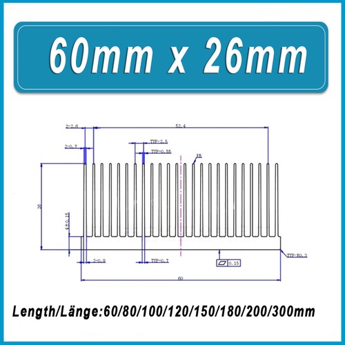 Mit/Ohne Kleber Aluminium Kühlkörper CPU Elektronik Computer Elektro Kühlung - Bild 110 von 131