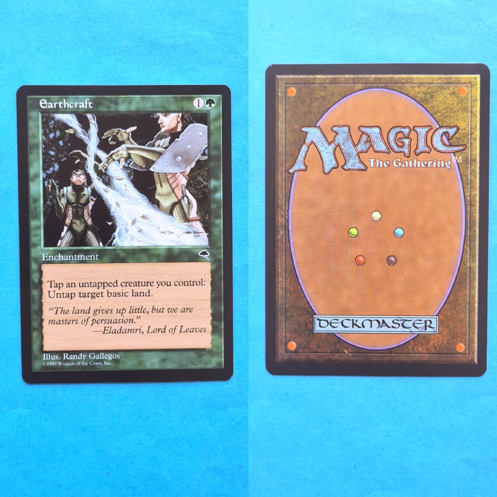 Carte Magic Mtg / Earthcraft - Habilité Chronienne / Tempest / EN / NM