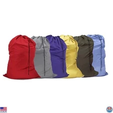 Extra Large 6-Pack Laundry Bags 30"x40" with Drawstring - Ideal for College &