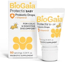 BioGaia Protectis Baby Probiotic Drops | Colic & Gas 0.34 Fl Oz (Pack of 1) 
