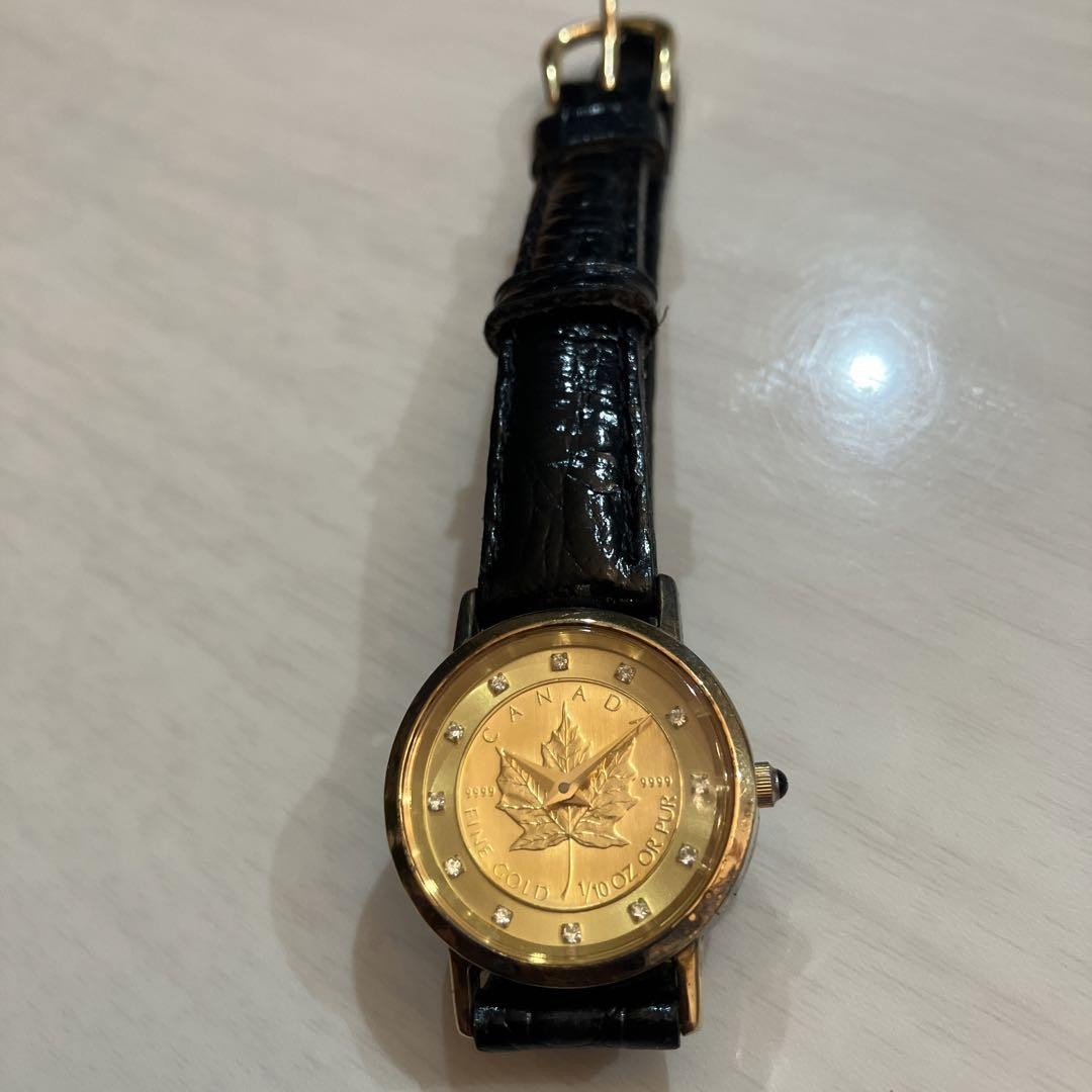 HILTON/ヒルトン メープルリーフコインウォッチ 金貨 時計 m53383335689_1.jpg?1700373668