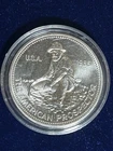 1985 Engelhard The American Prospector Eagle Reverse .999 FINE Silver Round 1 Oz